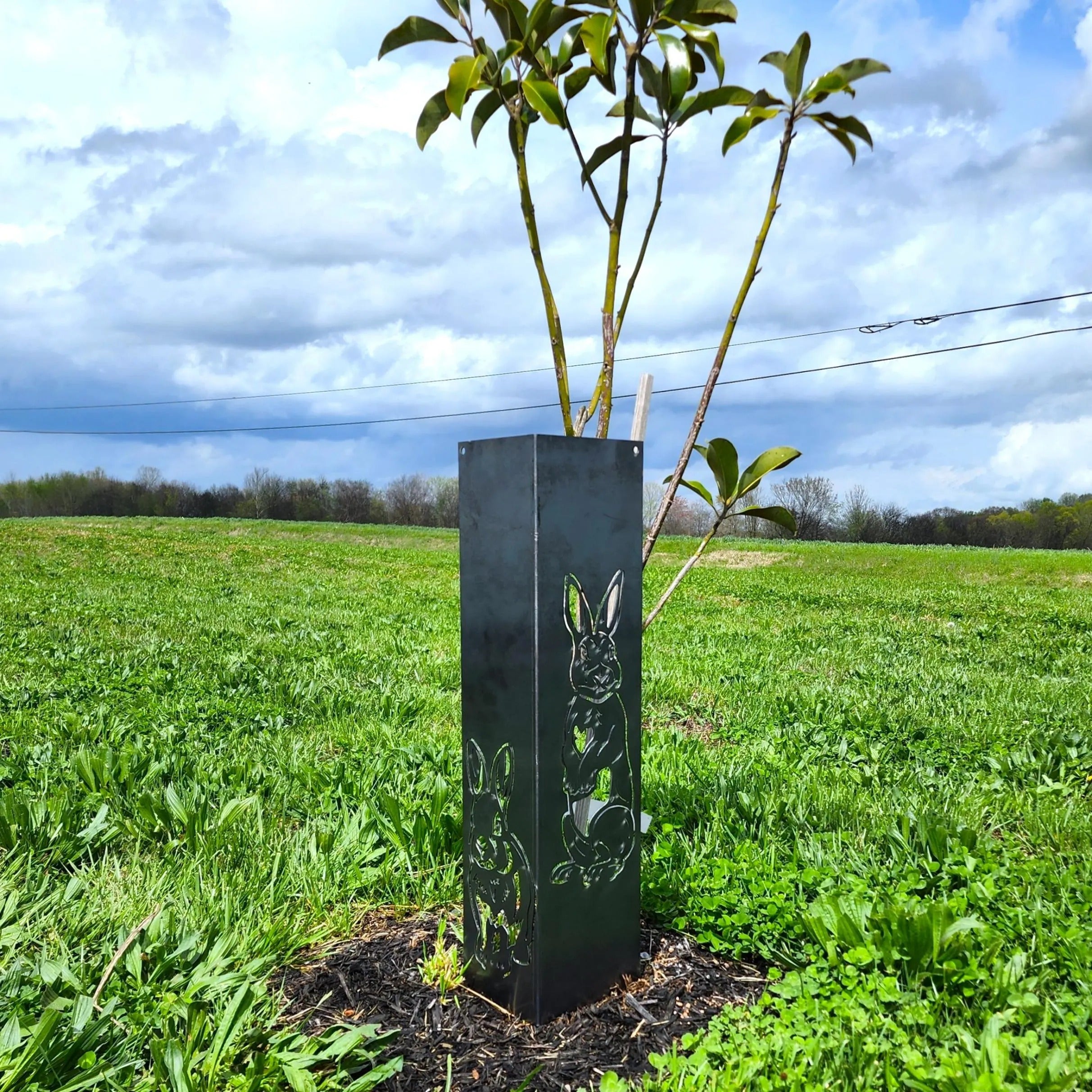 Bunny Metal Corner Guard – Whimsical Wall & Garden Corner Protector