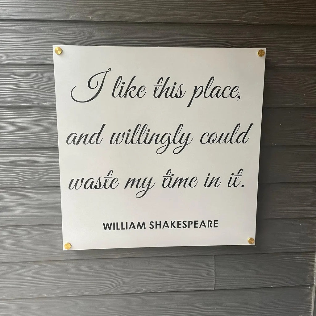 Metal Quote Wall Art – Cursive Word Wall Decor for Home & Office