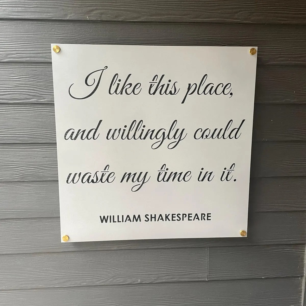 Metal Quote Wall Art – Cursive Word Wall Decor for Home & Office