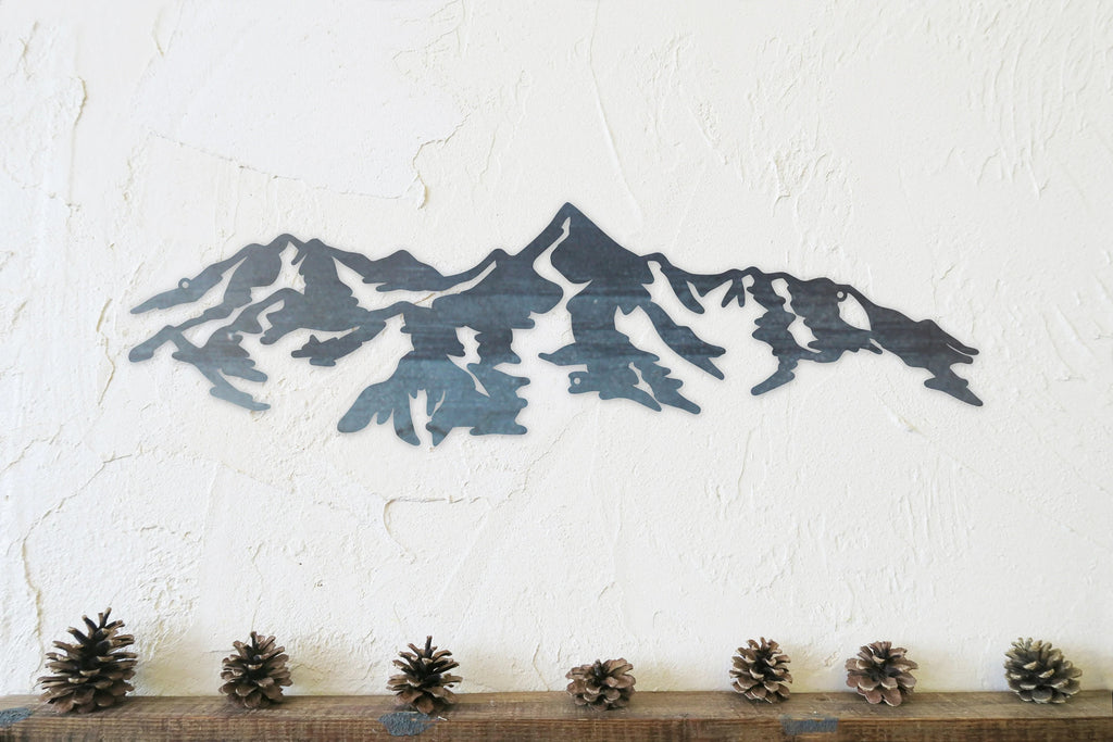 Mountain Metal Wall Art – Scenic Mountain Wall Decor for Home & Outdoor Spaces