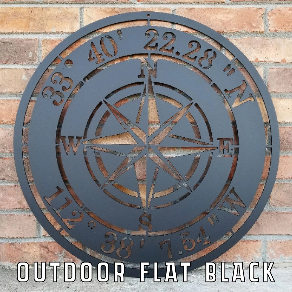 Compass Rose Metal Wall Art – Nautical-Inspired Wall Decor for Home & Outdoor Spaces