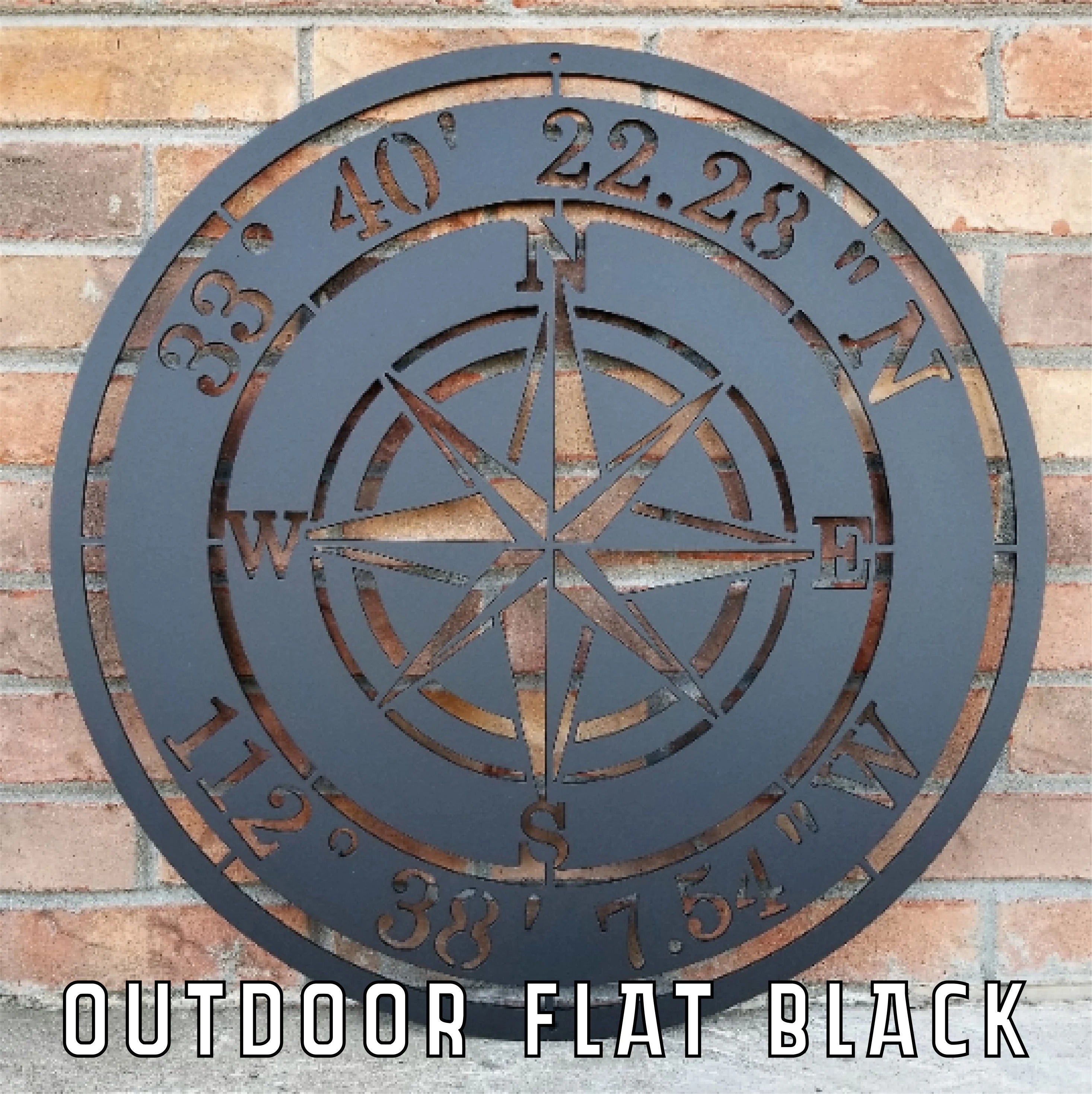 Compass Rose Metal Wall Art – Nautical-Inspired Wall Decor for Home & Outdoor Spaces