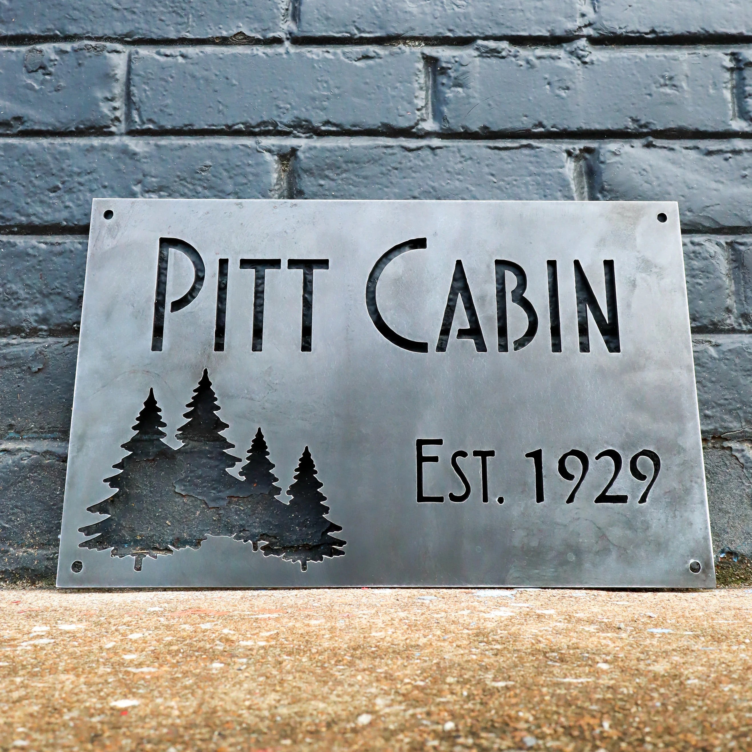 Metal Cabin Wall Sign – Mountain-Inspired Home & Outdoor Wall Decor