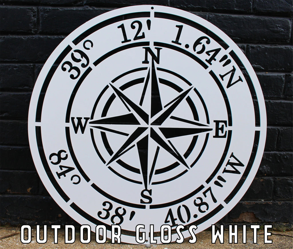 Compass Rose Metal Wall Art – Nautical-Inspired Wall Decor for Home & Outdoor Spaces