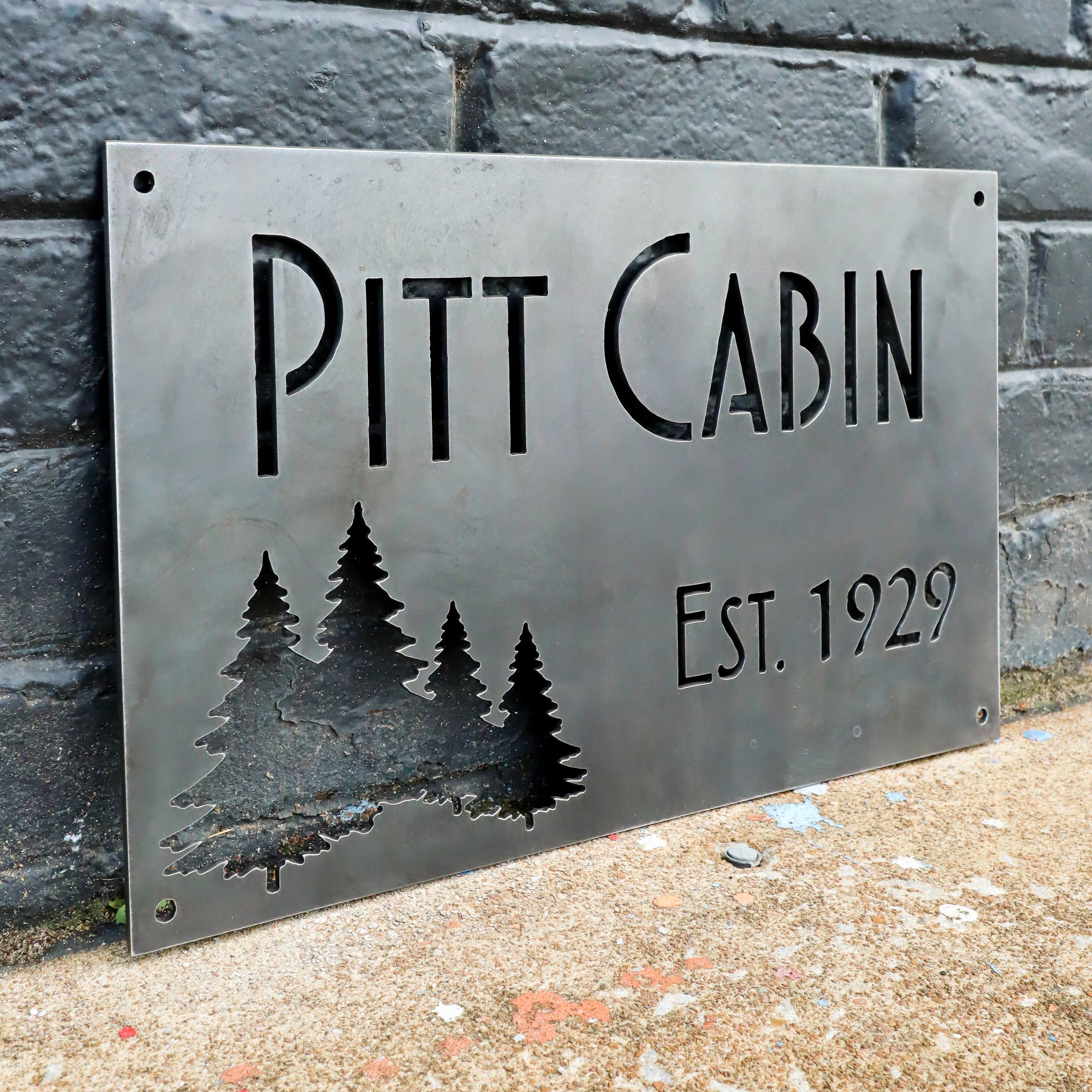Metal Cabin Wall Sign – Mountain-Inspired Home & Outdoor Wall Decor