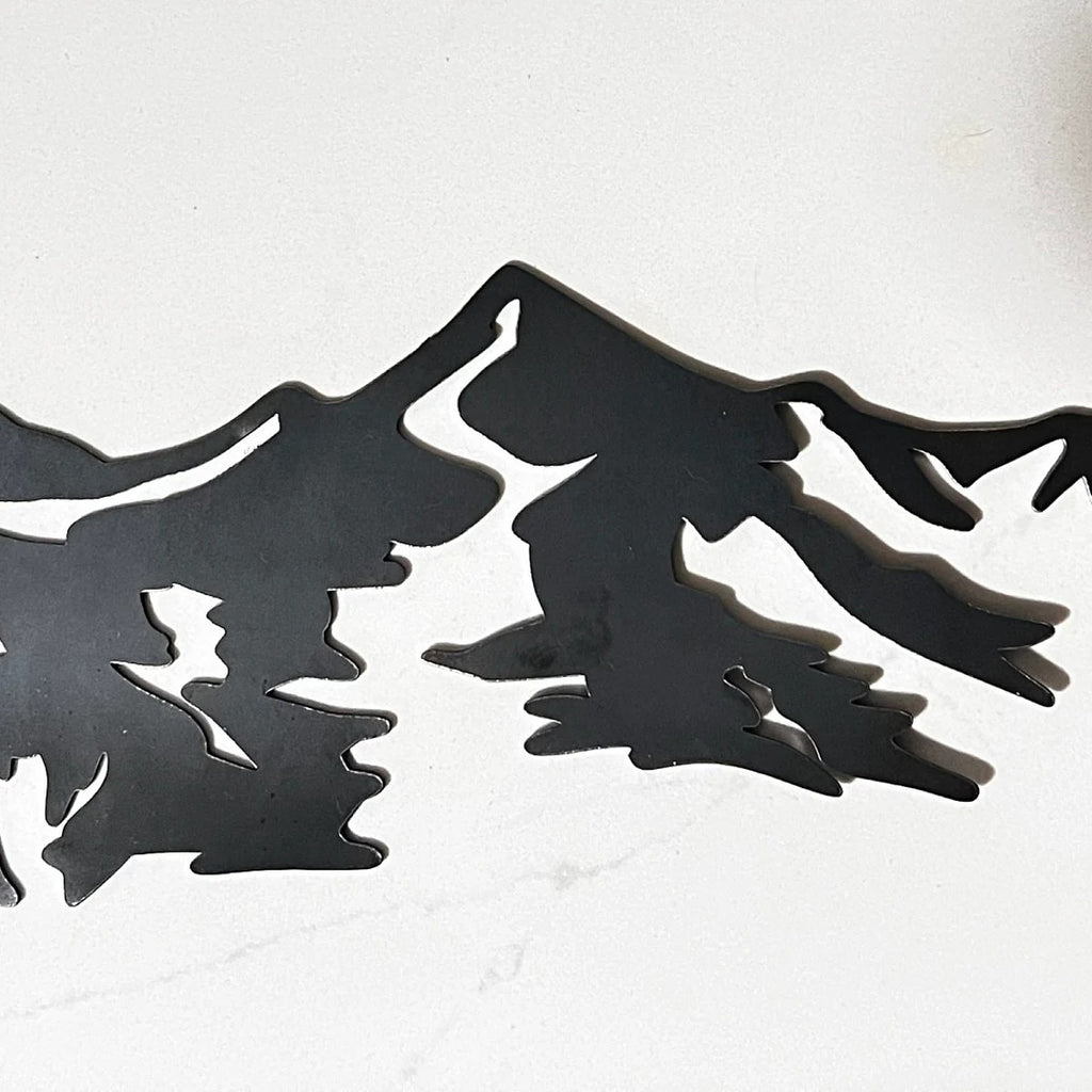 Mountain Metal Wall Art – Scenic Mountain Wall Decor for Home & Outdoor Spaces