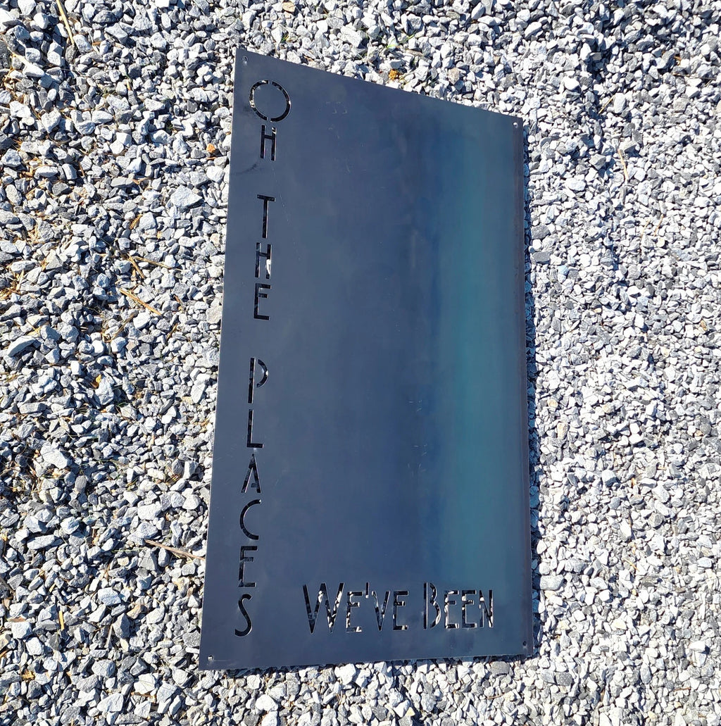 World Travel Magnet Board - Steel Wall Map Display