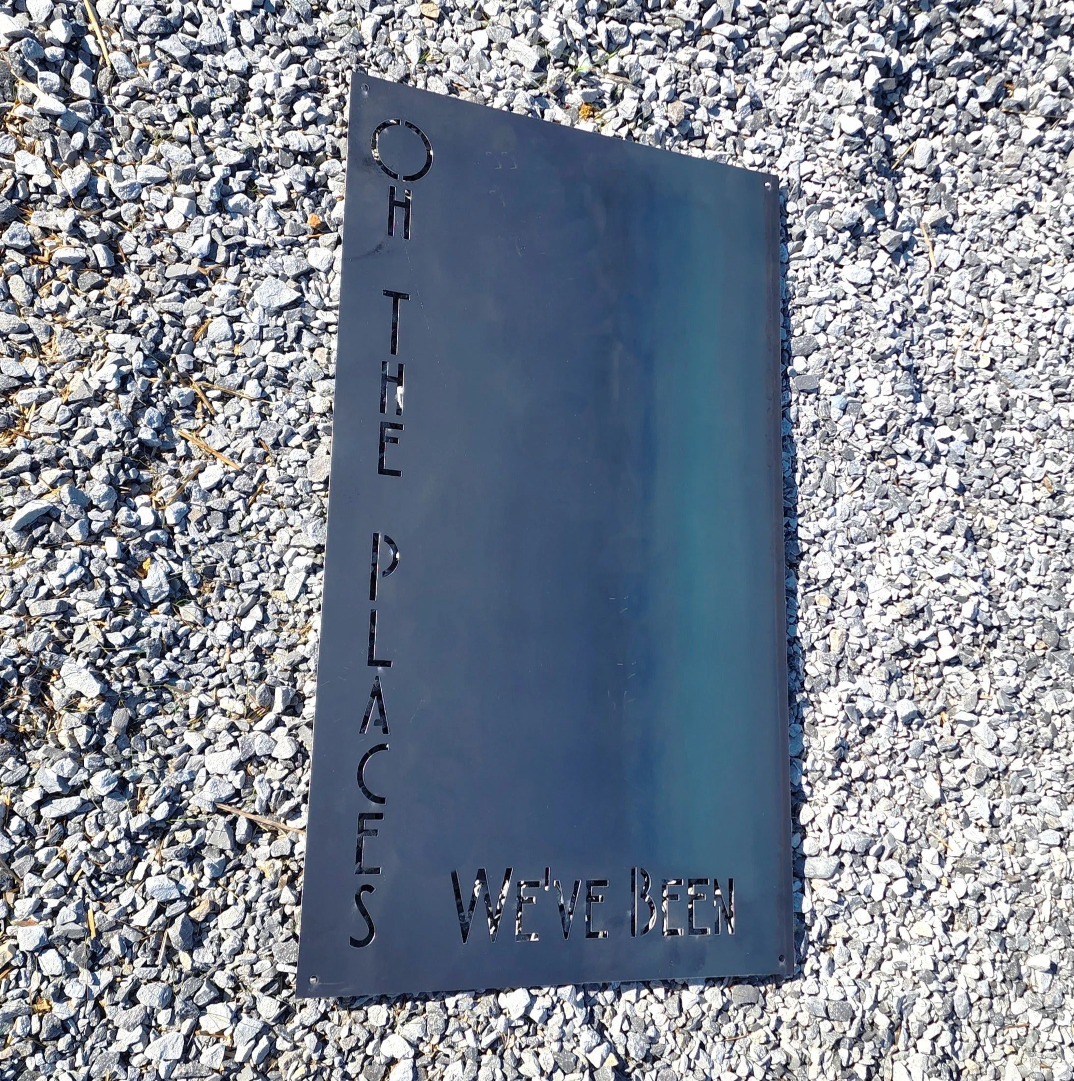 World Travel Magnet Board - Steel Wall Map Display