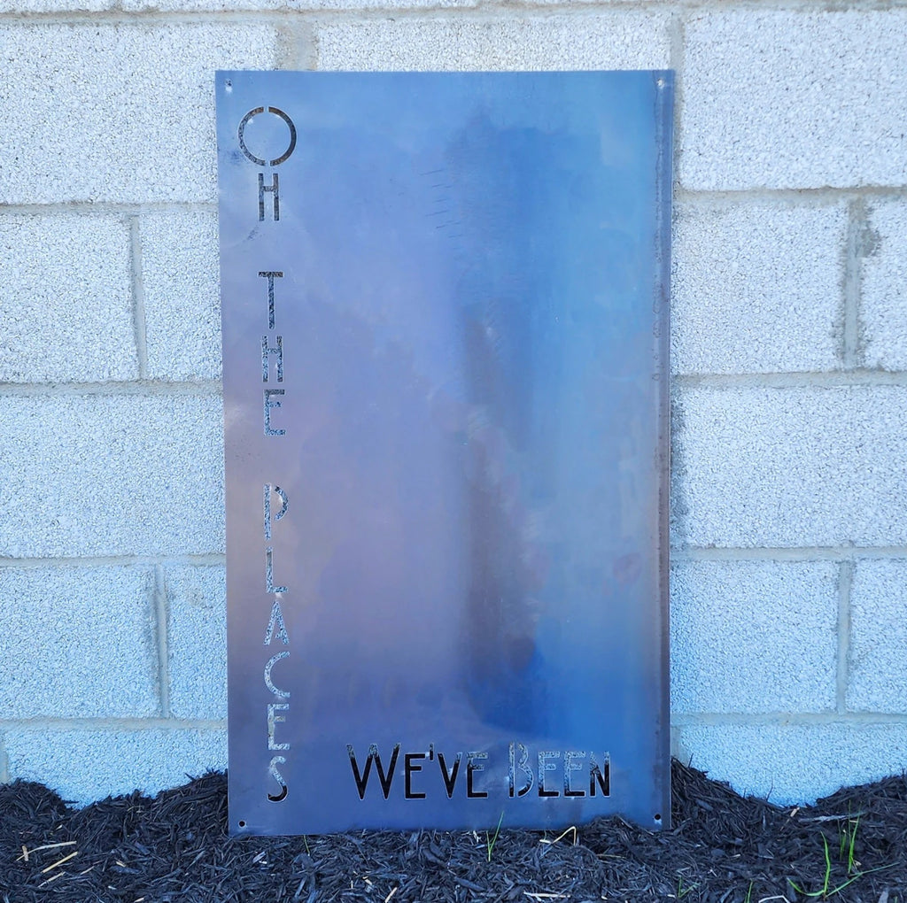 World Travel Magnet Board - Steel Wall Map Display