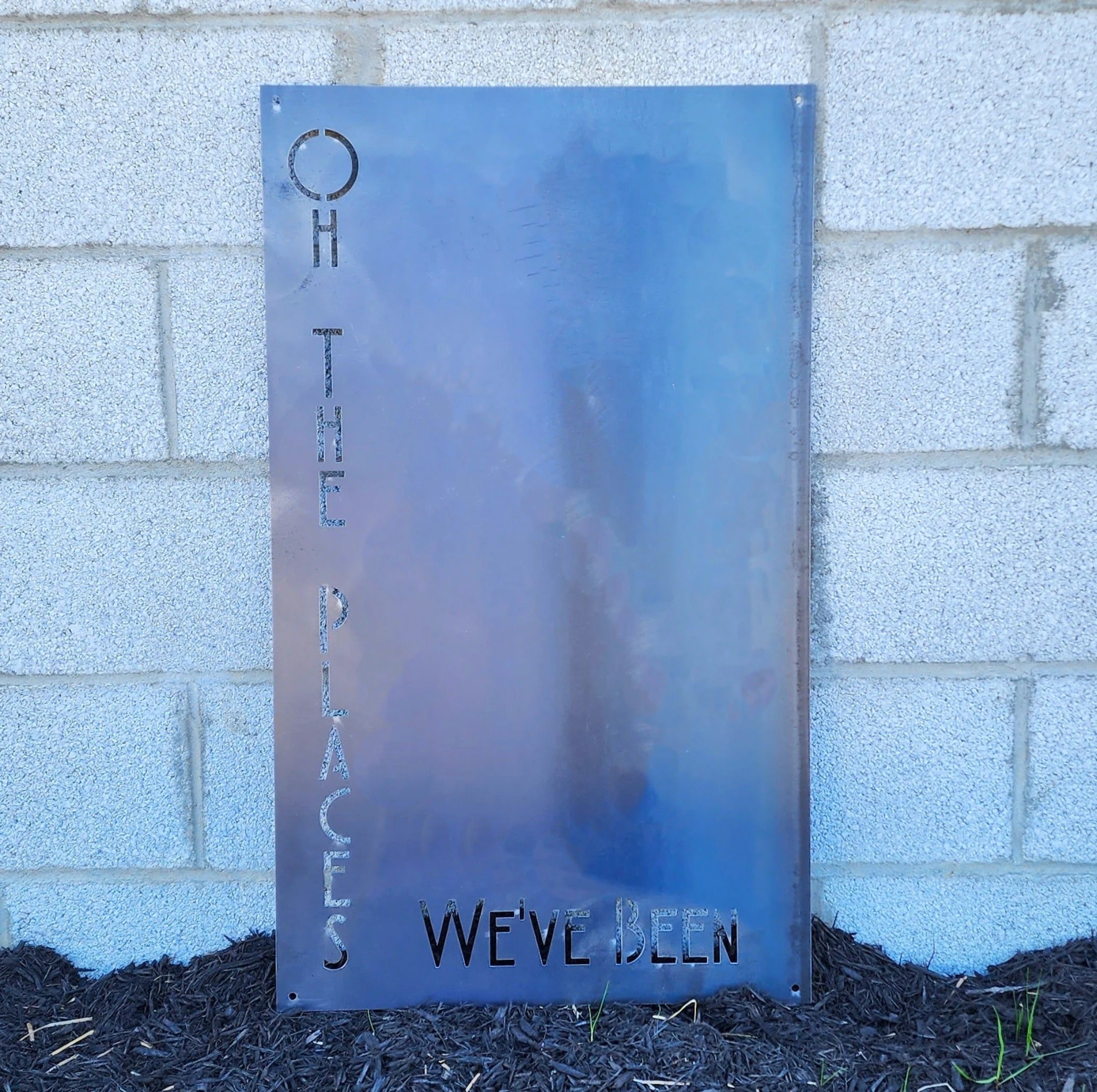 World Travel Magnet Board - Steel Wall Map Display