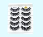 3D Mink False Eyelashes | 5 Pairs of Soft & Natural Cotton Band Lashes 