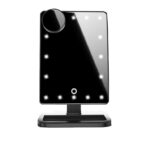 Touch Screen LED Makeup Mirror with Bluetooth Speaker | 10X Magnification & 20 LED Lights 