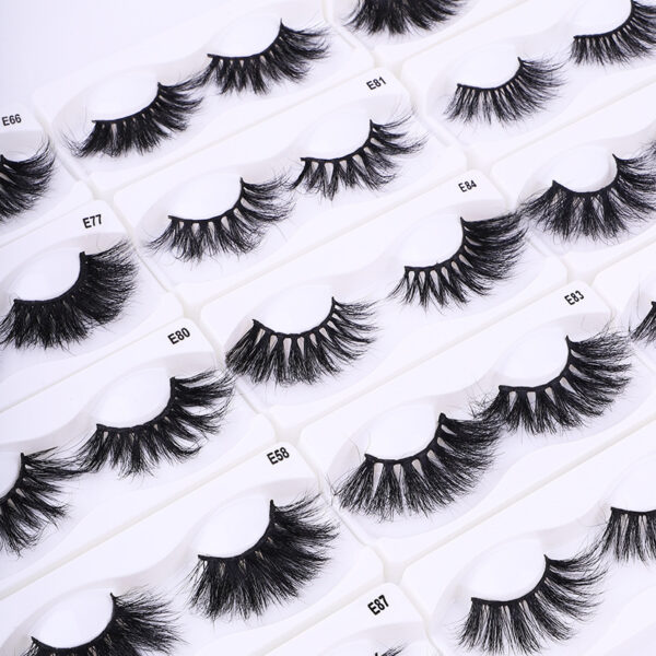 3D Mink False Eyelashes | 5 Pairs of Soft & Natural Cotton Band Lashes 